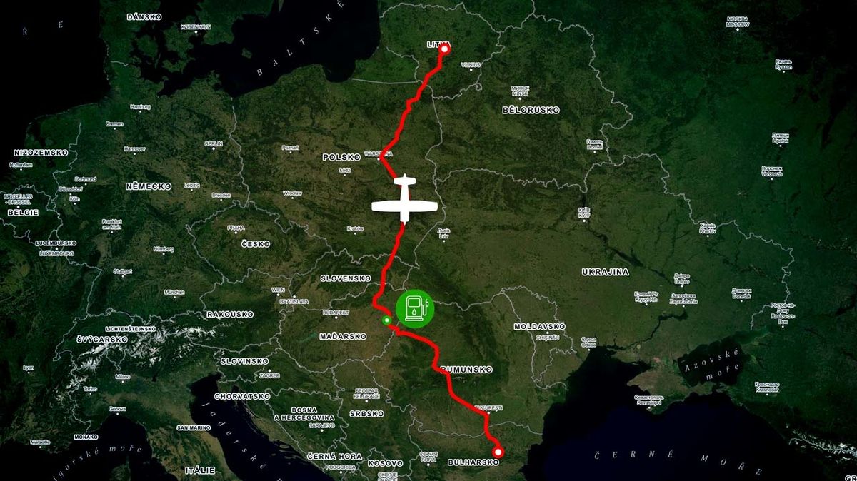 Tajemný letoun přeletěl z Litvy do Bulharska, rusky mluvící posádka zmizela